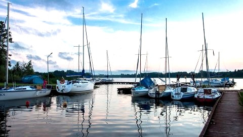 widok na port