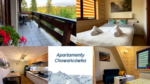 Apartament Chowańcówka z widokiem na góry obok stoków narciarskichblisko basenów