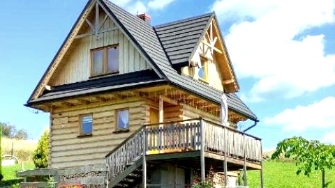 Pocztówka Z Mizernej, Drewniane domki z sielskim klimatem, Pieniny, Gorce, Jezioro Czorsztyńskie