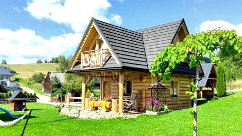 Pocztówka Z Mizernej, Drewniane domki z sielskim klimatem, Pieniny, Gorce, Jezioro Czorsztyńskie