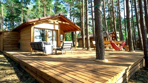 Słoneczny Domek Borsk nr 2 i 15 - nad samym jeziorem w pierwszej linii