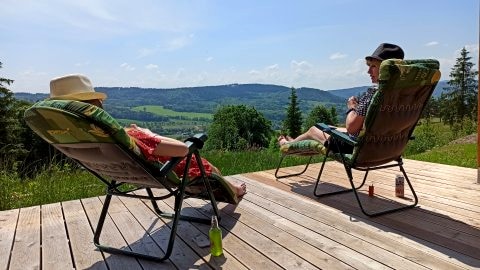 widok z tarasu