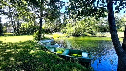 Mazury pokoje domki nad samym jeziorem - własna plaża - śniadania - łódki kajaki
