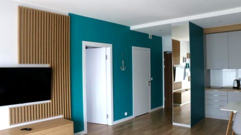 Turkusowa Liwia luksusowy apartament blisko morza (250 m od plaży w Pogorzelicy.
