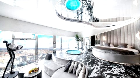 Apartamenty Sky Tower z Jakuzzi Przy Oknie