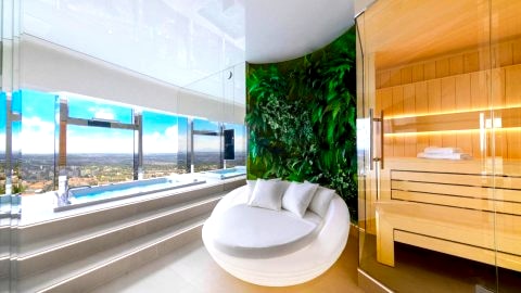 Apartamenty Sky Tower z Jakuzzi Przy Oknie