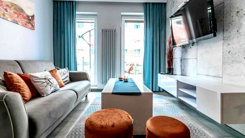 Apartament Riwiera dla 2 par i 2 dzieci, 300 m od plaży