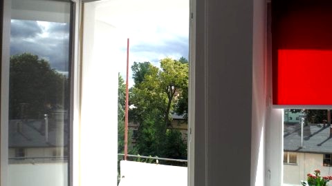 Balkon w salonie