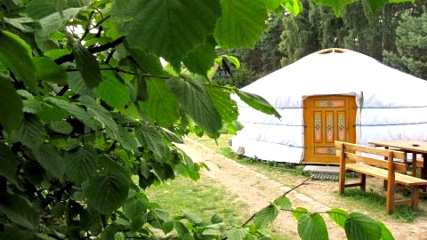 domek okrągły jurta mongolska