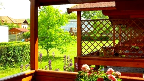 Widok z tarasu domku
