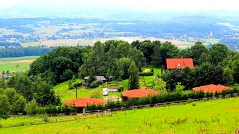 Widok na ośrodek Szałas Muflon