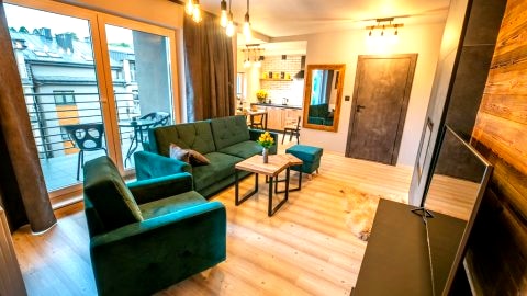 Green Wood Apartment | Komfortowy apartament w spokojnej dzielnicy Wisły
