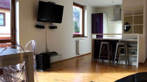 Apartament 007 A w Karpaczu. Pełne wyposażenie, 2 sypialnie + salon. Balkon