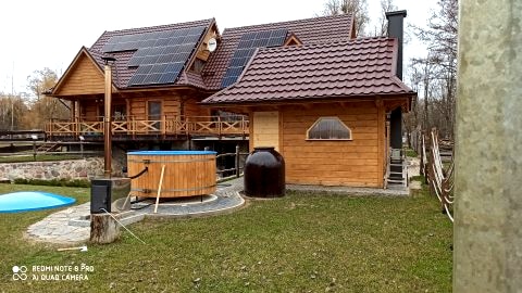 Dom na Mazurach Królewski Róg. Całoroczny, nad jeziorem Dargin. 8 - osób 