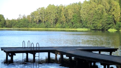  DWOREK  TELIMENA w otoczeniu jezior i gór  na 0,5 ha w lesie