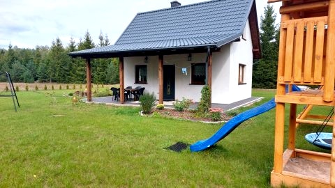 Domek całoroczny w lesie na Kaszubach, Wdzydze,Bory Tucholskie,Dla rodzin,Natura