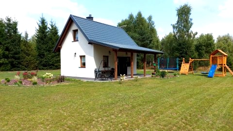 Domek całoroczny w lesie na Kaszubach, Wdzydze,Bory Tucholskie,Dla rodzin,Natura