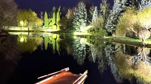 Ogród nocą