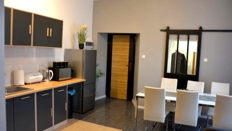 Aneks kuchenny wraz z jadalnią-apartament Orange