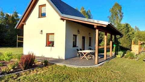 Domek całoroczny w lesie na Kaszubach, Wdzydze,Bory Tucholskie,Dla rodzin,Natura