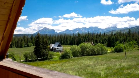 Góralski domek Łopatówka z kominkiem i Banią-Jacuzzi, Murzasichle