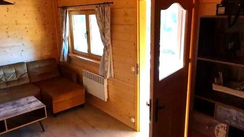 Lawendowy Taras, Drewniany domek na wsi w Górach Kaczawskich, Karkonosze