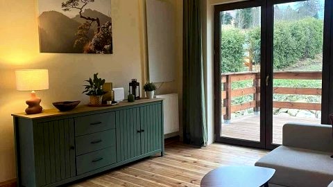 Przytulny apartament u podnóża Wielkiej Sowy 