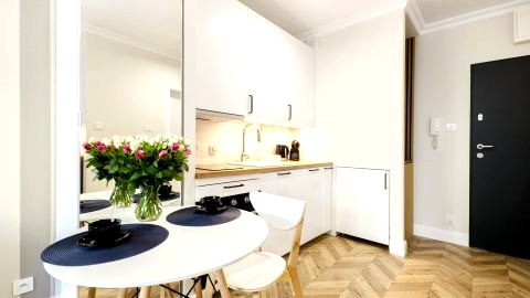 SKY Home-Blue Apartament - Manufaktura, Bezpłatny Parking, Klima, Dostęp na KOD