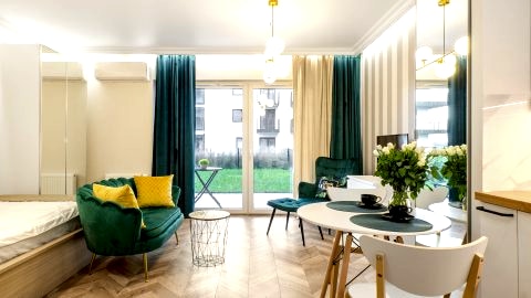 SKY Home- Green Apartament -Manufaktura, Bezpłatny Parking, Klimatyzacja, Dostęp