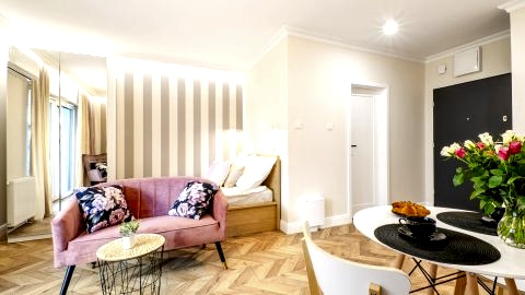 SKY Home- Rose Apartament -Manufaktura, Bezpłatny Parking, Klima, Dostęp na KOD