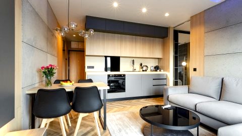 SKY Home-Wood Penthouse-Manufaktura, Parking, Klimatyzacja, Dostęp na Kod 