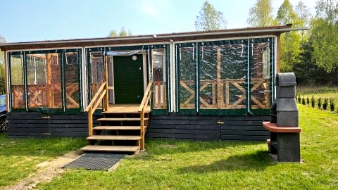 Domek letniskowy zielony - całoroczny