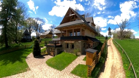 Dom z Basenem do 26 os lub Domki z Jacuzzi wewnętrznym 7 os Cisza Piękne Widok  