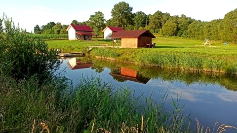 Domek nad stawem