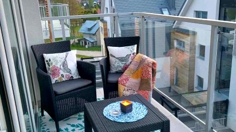 Apartament Cień Wiatru z wanną i widokiem na jezioro