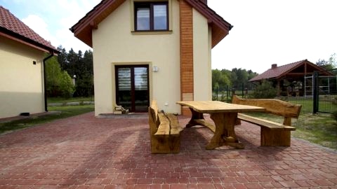 Komfortowe domki nad jeziorem - Zielony domek