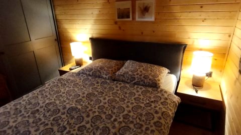 Domek drewniany na wyłączność z balią i sauna 