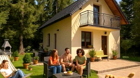 Chata przy skoczni z balią na wyłączność