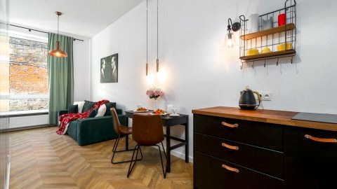 Golden Apartments in Warsaw - Stylish and Cozy Studio - Ząbkowska A