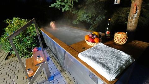 Górski Drewniany Domek w lesie termy sauna SPA las góry jezioro