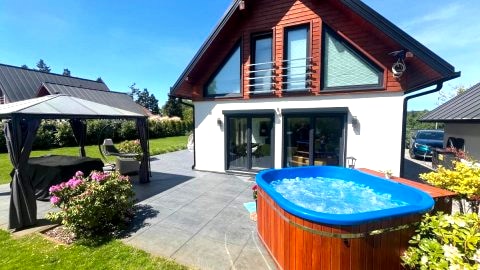 Całoroczny Domek Bielik Lubniewice,jakuzzi, jezioro,blisko SPA