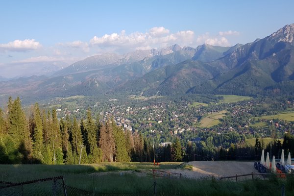 Widok na Tatry z Gubałówki - Gubałówka