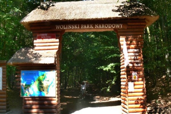 wejscie - Woliński Park Narodowy