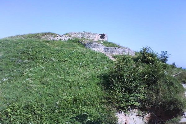 ruiny zamku na Górze św. Marcina