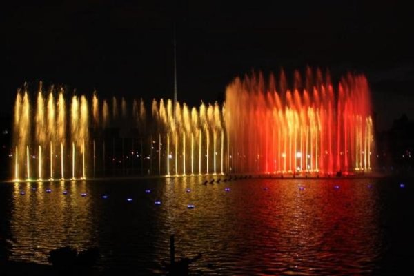 Fountain on the pergola