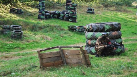 Lost paintball