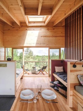Bird Lodge z sauną na 6 osób nad jeziorem
