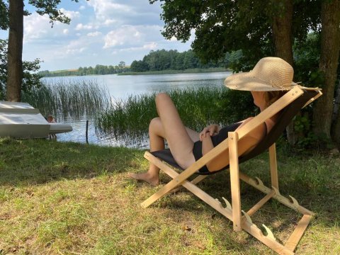 Lunette Lodge z sauną na 10 osób nad jeziorem