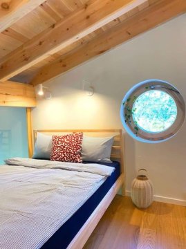 Lunette Lodge z sauną na 10 osób nad jeziorem