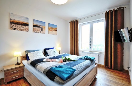 Apartamenty Nemo Polanki Park Kołobrzeg 350 m.od plaży. Balkon, basen, sauna. 
